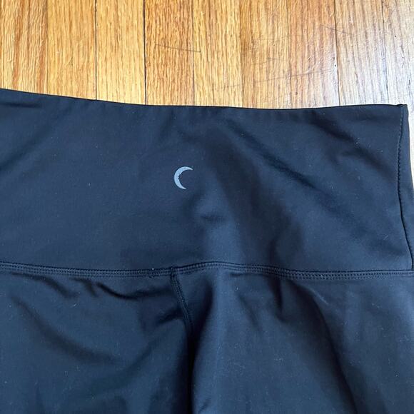 Zyia Leggings Womens 4 Black Mesh Stripe Crop Pants - Picture 4 of 8